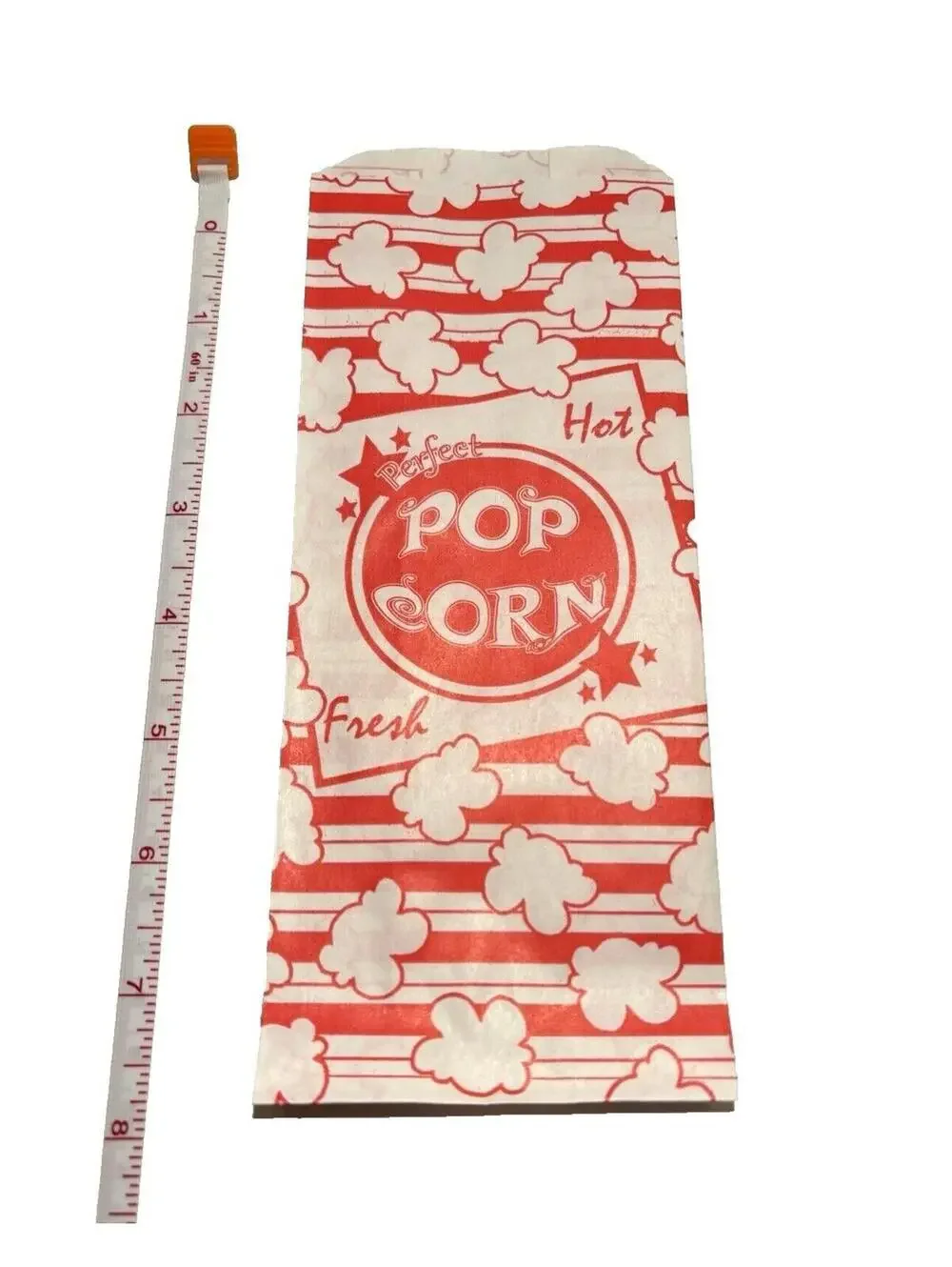 1oz Paper Popcorn Bags Cute Home Movie Theatre Snack Goodie Bags Red White 125pc